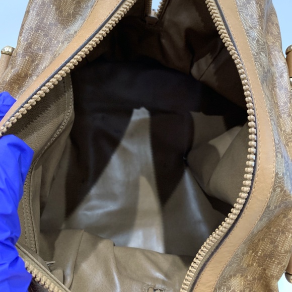 Celine Brown Macadam Boston Bag Sku#85272 (Gently used, Stains) - Picture 13 of 14